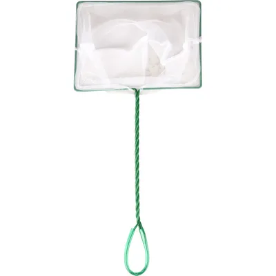 Epuisette XL 20 cm x 14 cm x 46 cm filet fin aquarium