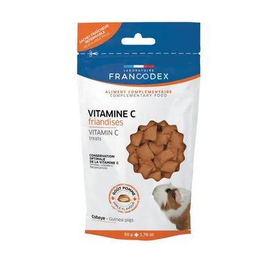 Friandises Vitamine C, Pour Cobayes 50g Friandises Vitamine C, Pour Cobayes 50g