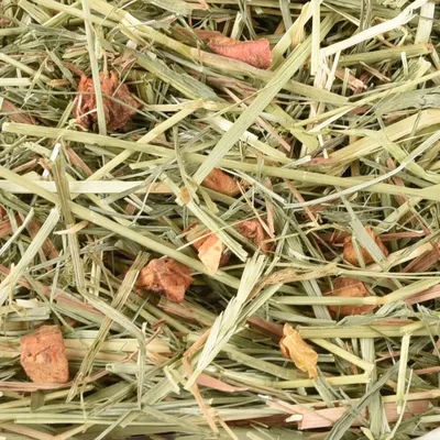 Flamingo - Foin de pré premium avec pommes 1 kg soit 30 litres pour rongeur