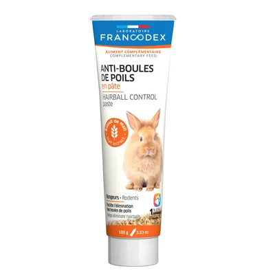 Francodex - Anti-boules de poils en pâte tube de 100 g pour rongeur Francodex - Anti-boules de poils en pâte tube de 100 g pour rongeur