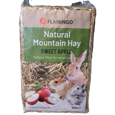 Foin de montagne aux Pommes 500 gr pour rongeurs