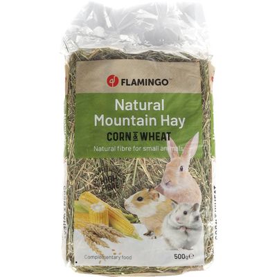 Foin de montagne au mais et ble poids 500 g pour rongeur