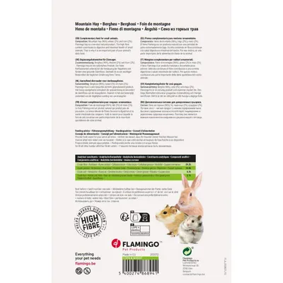 Flamingo - Foin de montagne au mais et ble poids 500 g pour rongeur