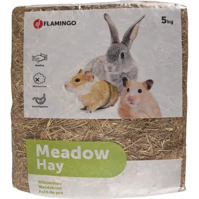Flamingo - Foin de pré alimentation, 150 litres soit 5 kg pour rongeurs
