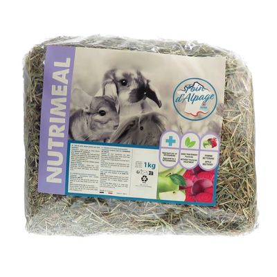 Foin alpage, pomme, betterave, 1 kg, pour rongeur.