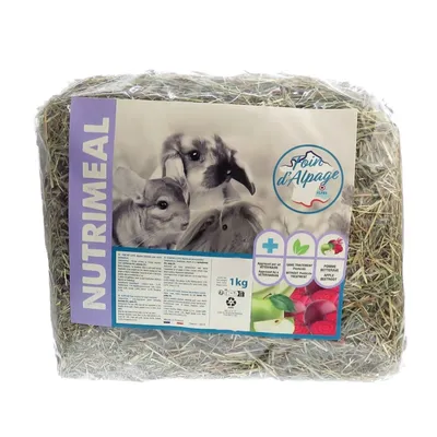 animallparadise - Foin alpage, pomme, betterave, 1 kg, pour rongeur.