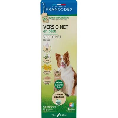 Francodex - Vers O net pâte 70 g pour chien et chat