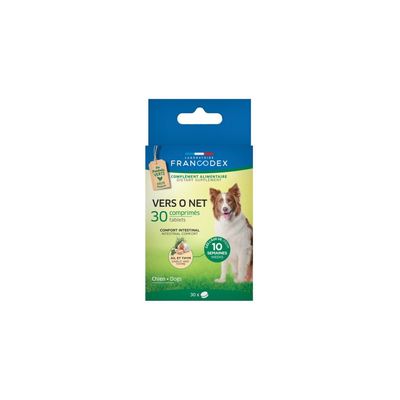 Vers O Net Confort Intestinal  30 comprimés  pour chien