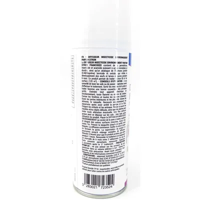 Francodex - Diffuseur antiparasitaire habitat 200 ml(120m²) parfum citron t