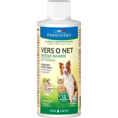 Antiparasitaire Vers O Net Solution Buvable 150 ml Pour Chiens et Chats