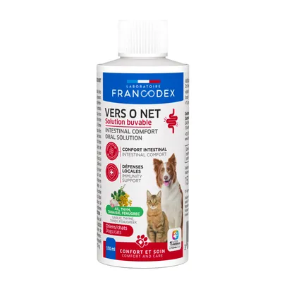 Antiparasitaire Vers O Net Solution Buvable 150 ml Pour Chiens et Chats