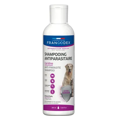 Shampooing Antiparasitaire Icaridine 200 ml pour chien et chat