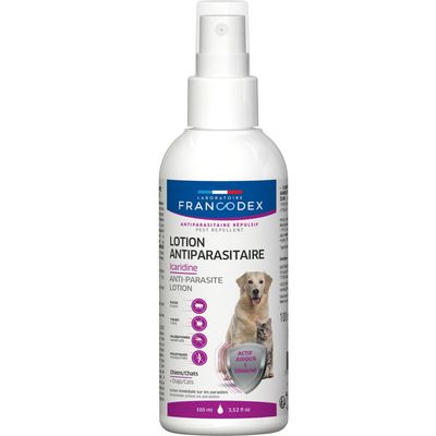 Lotion Antiparasitaire Icaridine 100 ml pour chat et chien