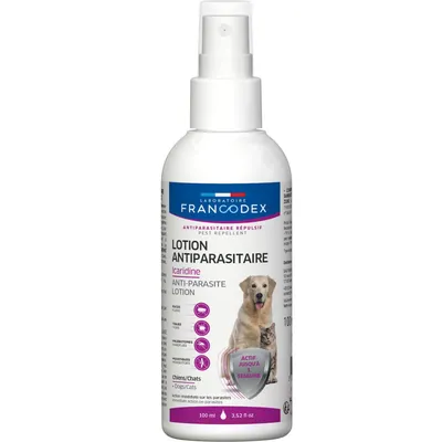 Francodex - Lotion Antiparasitaire Icaridine 100 ml pour chat et chien