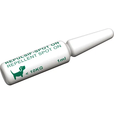 4 Pipettes Insectifuges Chiots, petits Chiens de moins de 10 kg formule ren