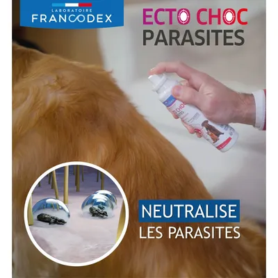 Francodex - Ecto Choc 200 ml antiparasitaires pour chiens et chats