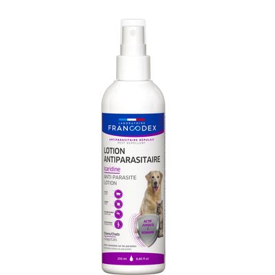 Lotion Antiparasitaire Icaridine 250 ml pour chat et chien