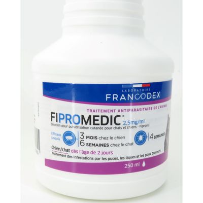Spray antiparasitaire Fipromedic 250 ml pour chat et chien