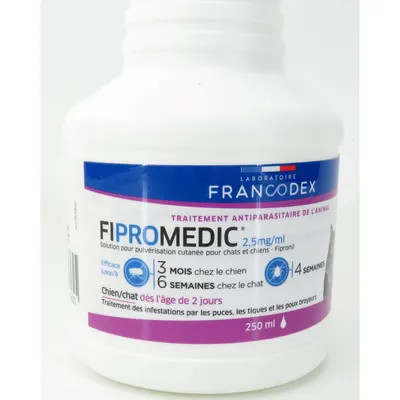 Spray antiparasitaire Fipromedic 250 ml pour chat et chien
