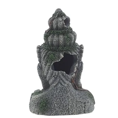 Statue Asie Tête, hauteur 12.5 cm, décoration aquarium