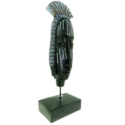 Décoration Africa masque Femme  taille L. Aquarium.