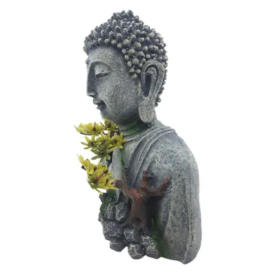 Statue bouddha  18 cm, hauteur 19 cm, décoration aquarium