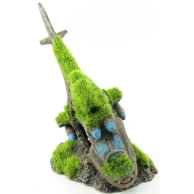 Flamingo - Décoration aquarium. Kozma helicoptere. taille  17 x 7 x 13 cm.