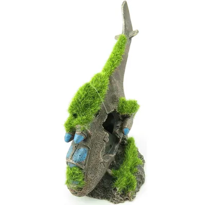 Flamingo - Décoration aquarium. Kozma helicoptere. taille  17 x 7 x 13 cm.