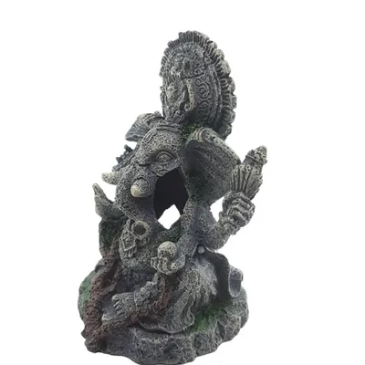 Statue Éléphant, hauteur 12 cm, décoration aquarium