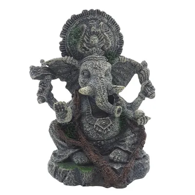 Statue Éléphant, hauteur 12 cm, décoration aquarium