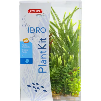 Déco plantkit idro n°4. plantes artificielles.  7 pieces.  H 33 cm. décorat