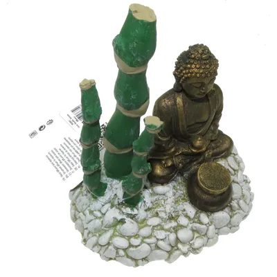 zolux - Diffuseur bouddha bambou . 13 x 9 x 12 cm. décoration aquarium