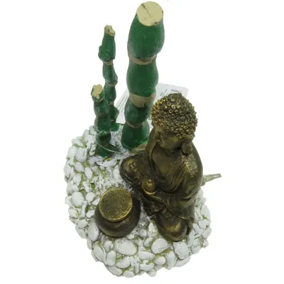 zolux - Diffuseur bouddha bambou . 13 x 9 x 12 cm. décoration aquarium