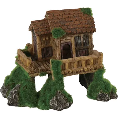 Cabane petit modèle ki pouss 13 x 8 x 10 cm décoration aquarium