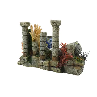 Bois avec cruches Décoration aquarium 25 x 13.5 x 14 cm.
