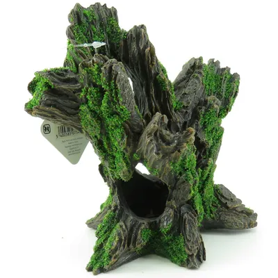 Flamingo - Décoration aquarium. Moza souche.  15 x 11 x 15 cm.