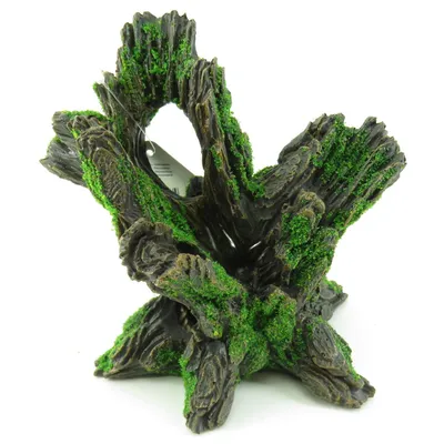 Flamingo - Décoration aquarium. Moza souche.  15 x 11 x 15 cm.