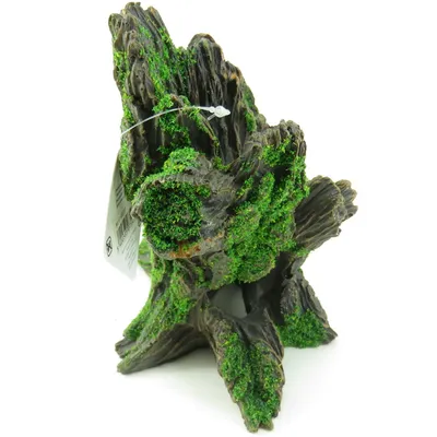 Flamingo - Décoration aquarium. Moza souche.  15 x 11 x 15 cm.