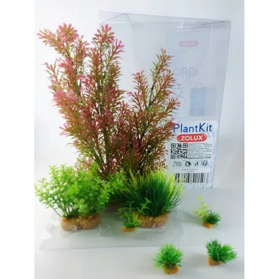 Déco plantkit idro n1. plantes artificielles.  7 pieces.  H 36 cm. décorati