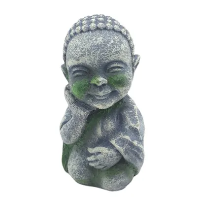 Statue bouddha ø 5 cm, hauteur 10 cm, décoration aquarium