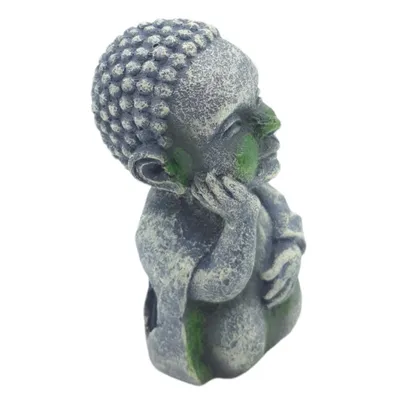Statue bouddha ø 5 cm, hauteur 10 cm, décoration aquarium