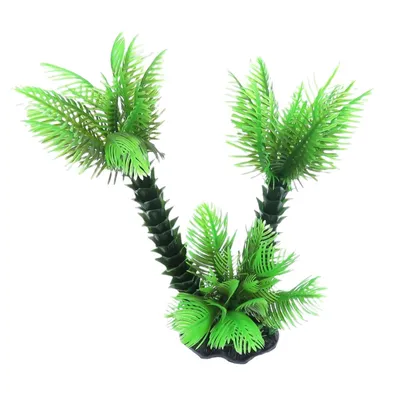 Palmier décoration trio, H 26 cm, pour aquarium
