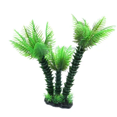 Palmier décoration trio, H 26 cm, pour aquarium