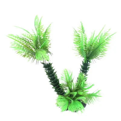 Palmier décoration trio, H 26 cm, pour aquarium