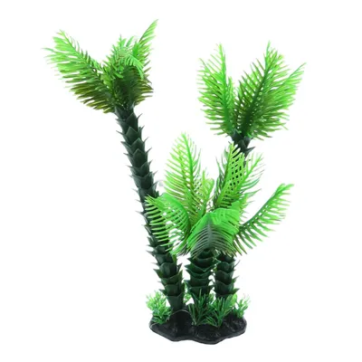 Palmier décoration trio, H 26 cm, pour aquarium