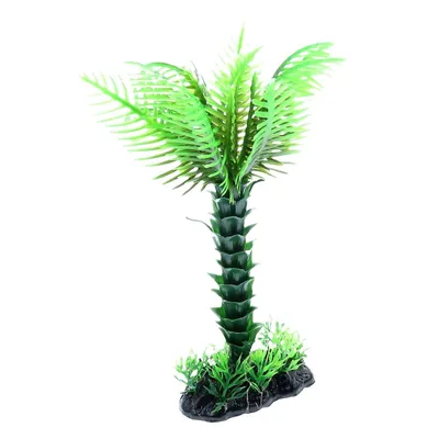 Palmier décoration solo M, H20 cm, pour aquarium