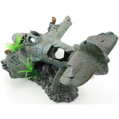 Avion PHILO.  35 x 25 x 18 cm. décoration aquarium.