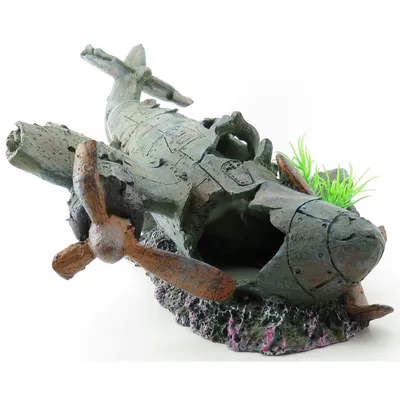 Avion PHILO.  35 x 25 x 18 cm. décoration aquarium.