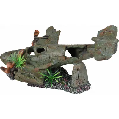 Avion PHILO.  35 x 25 x 18 cm. décoration aquarium.