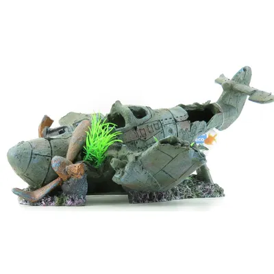 Avion PHILO.  35 x 25 x 18 cm. décoration aquarium.